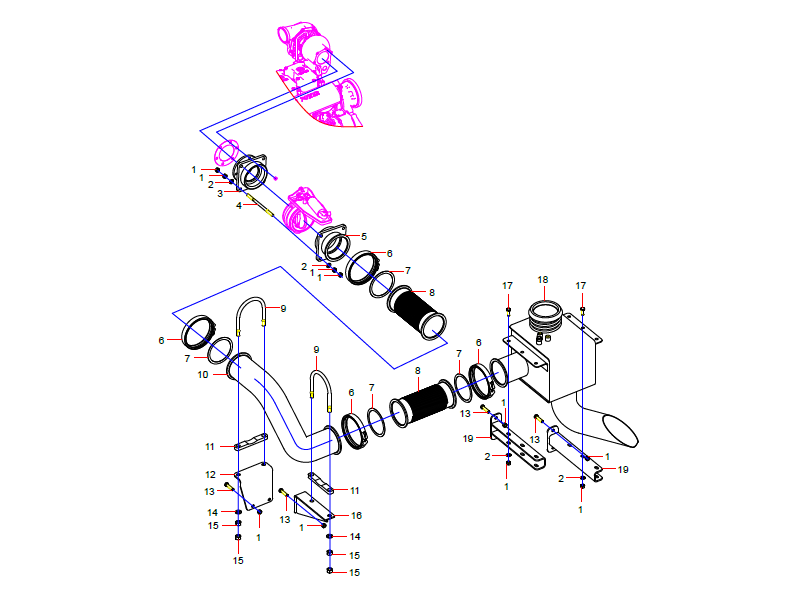 SANY Exhaust System