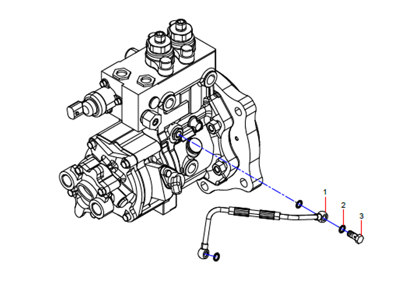 SANY Fuel Injection Pump Oil Pipe Group