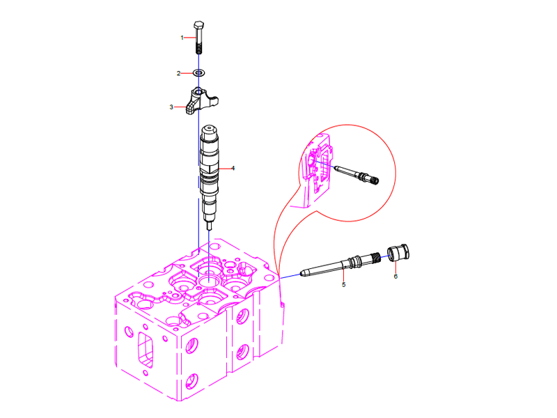 SANY Fuel Injector Group