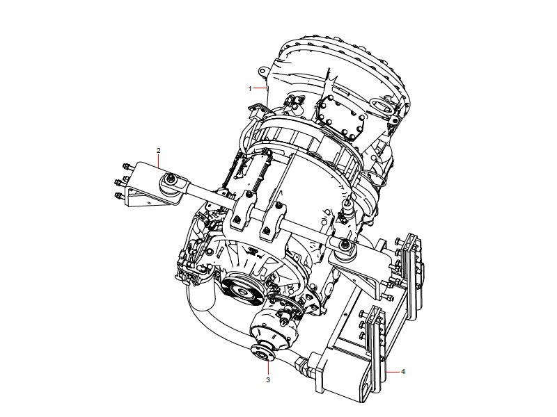 SANY Gearbox Mounting Assembly
