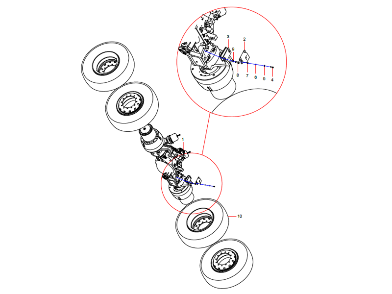 SANY Rear Axle Installation Assembly