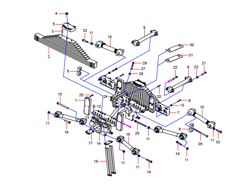 SANY Rear Suspension Assemble