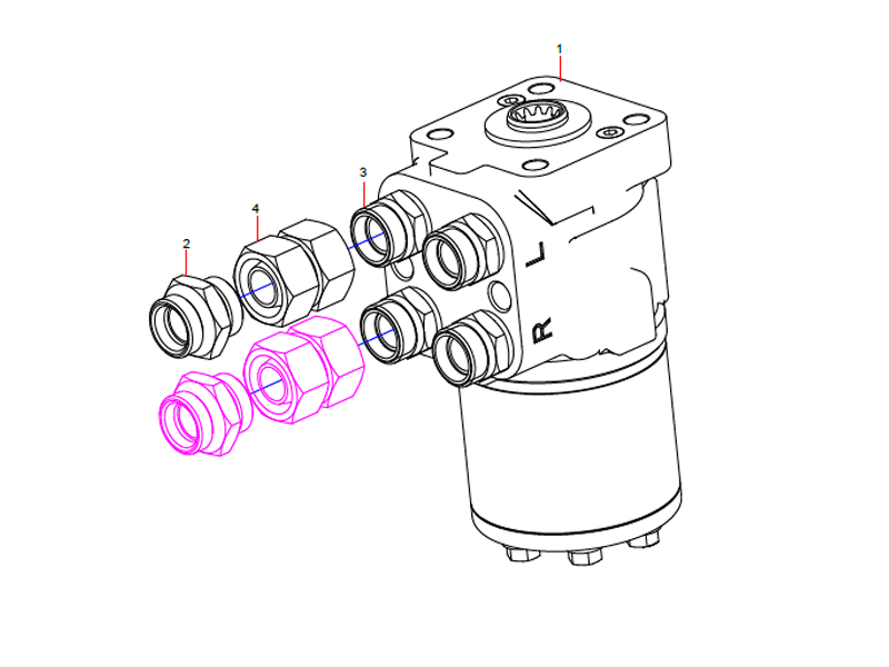 SANY Steering Gear Assembly