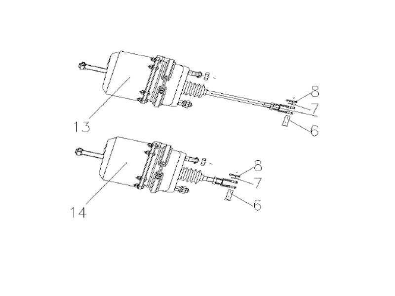 Sinotruk Howo A7 Hw8x4 Chaiss Brake Device