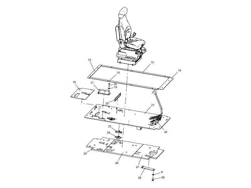 XCMG Base Plate Assembly