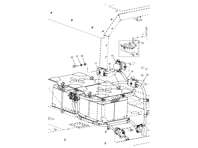 XCMG Battery Cable Assembly