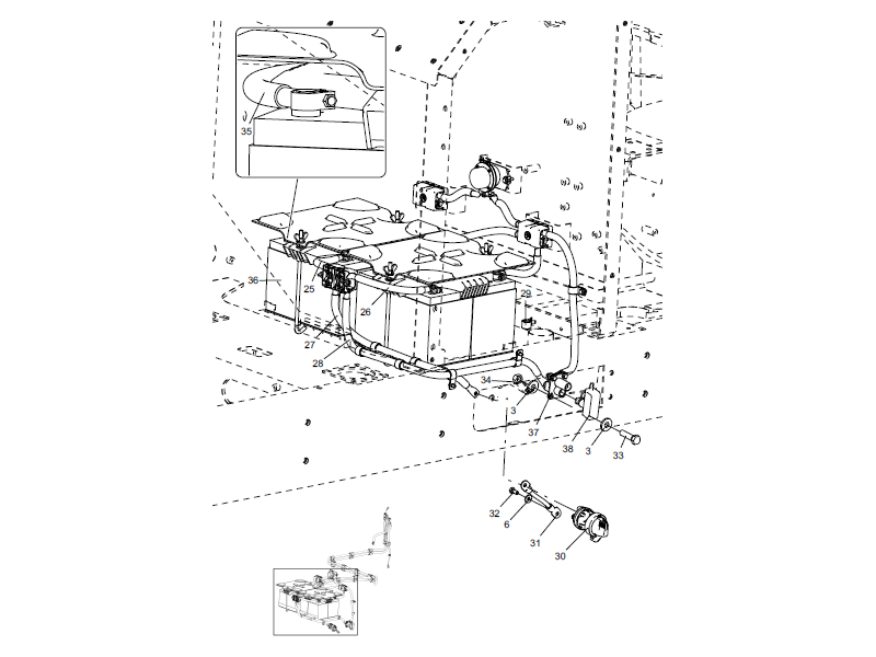 XCMG Battery Cable Assembly