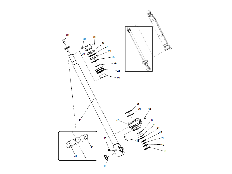 XCMG Bucket Arm Cylinder