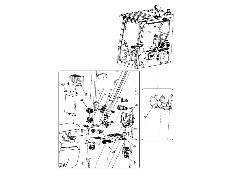 XCMG Driver’S Cab Electrical System