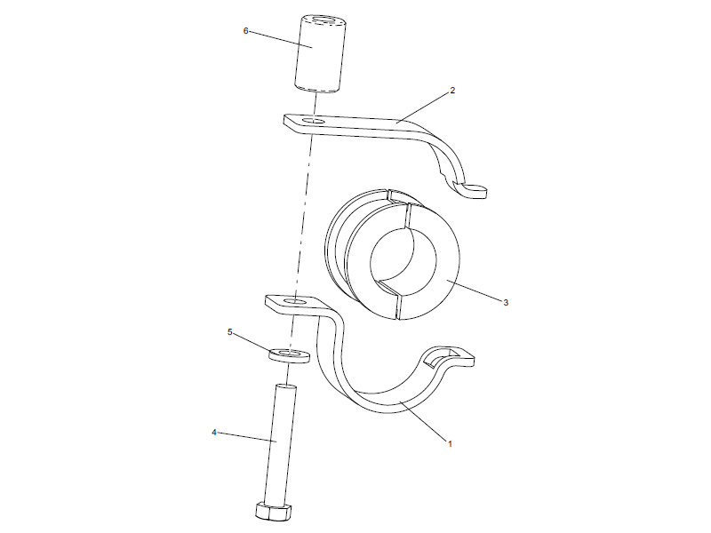 XCMG Pipe Clamp Assembly