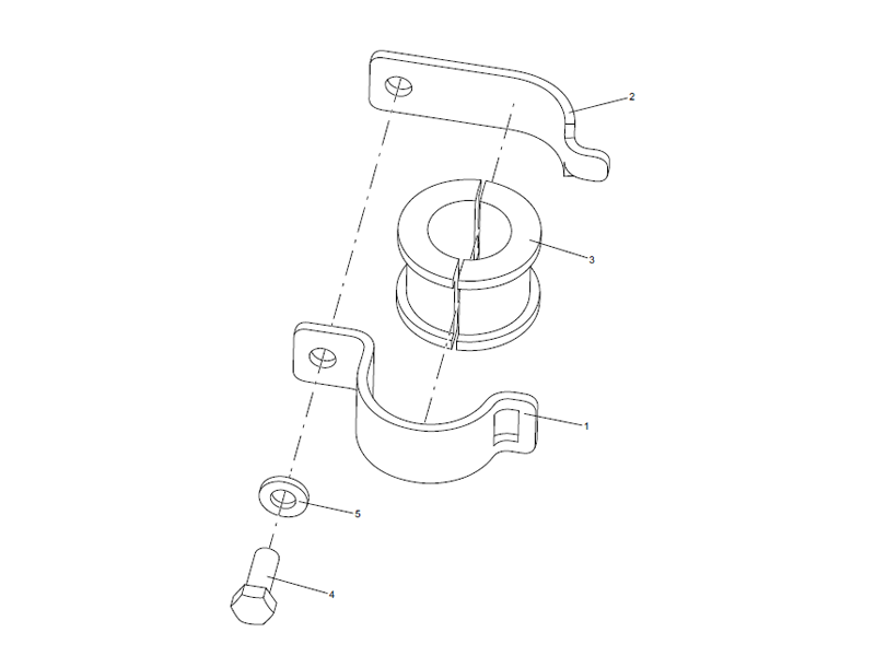 XCMG Pipe Clamp Assembly