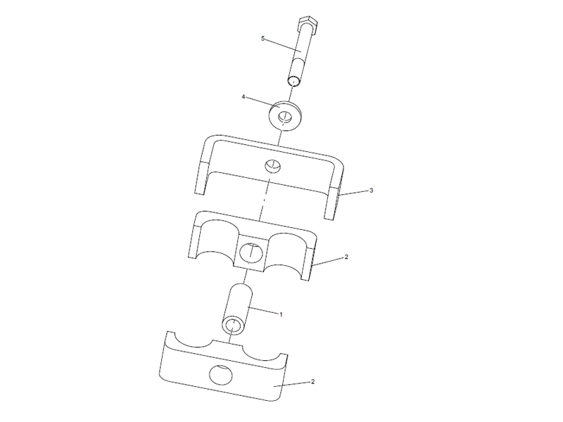 XCMG Pipe Clamp Assembly