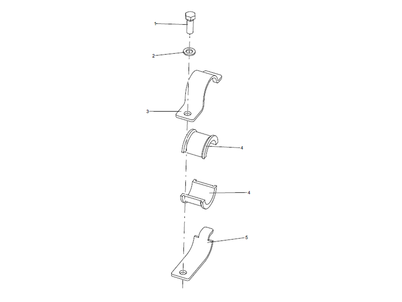 XCMG Pipe Clamp Assembly
