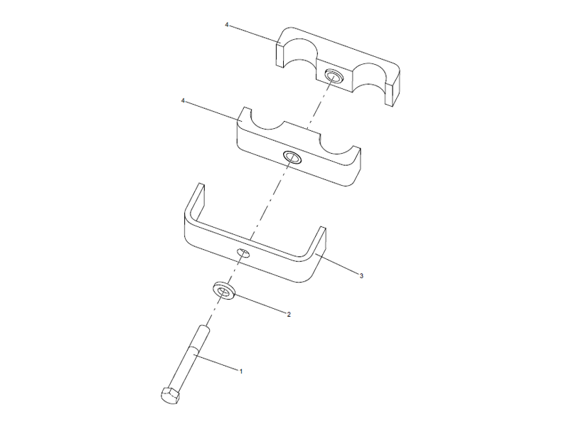 XCMG Pipe Clamp Assembly