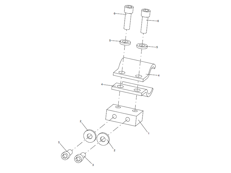XCMG Pipe Clamp Assembly