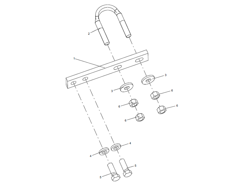 XCMG Pipe Clamp Assembly