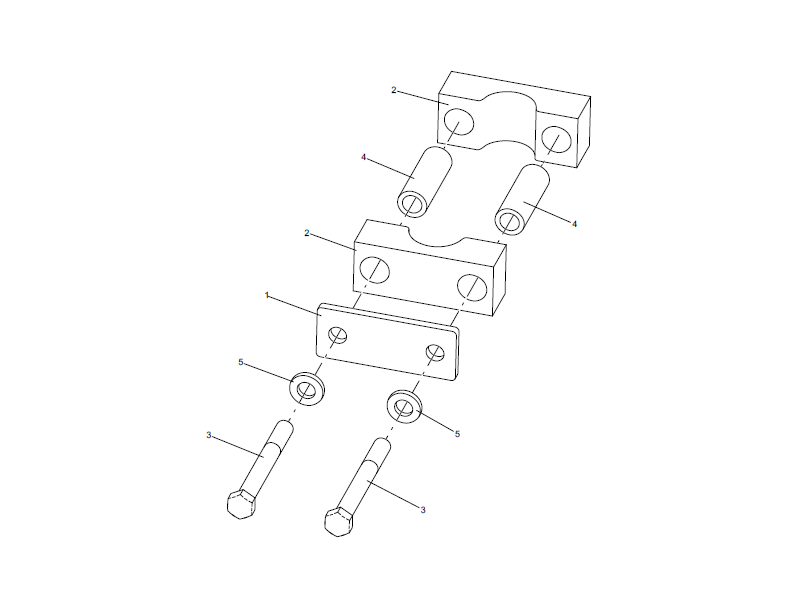 XCMG Pipe Clamp Assembly