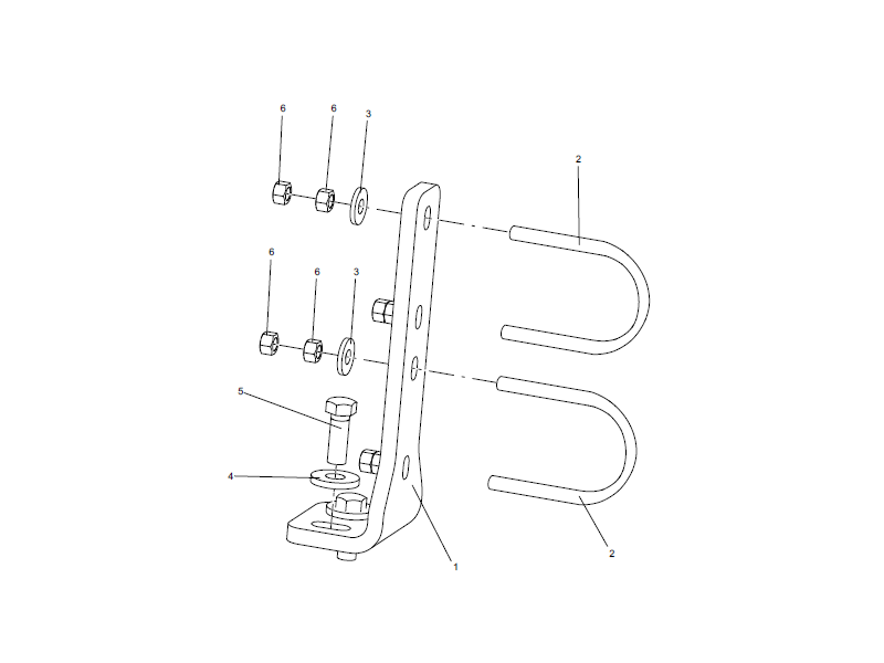 XCMG Pipe Clamp Assembly