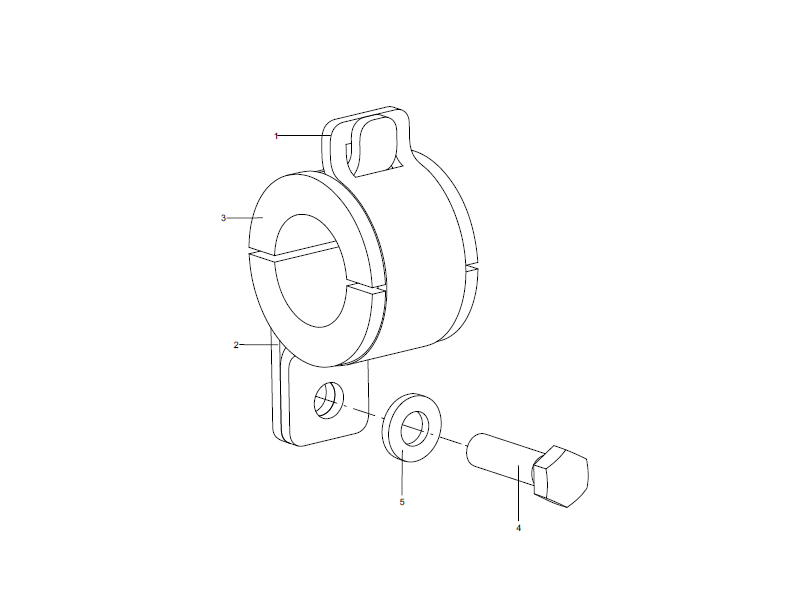 XCMG Pipe Clamp Assembly