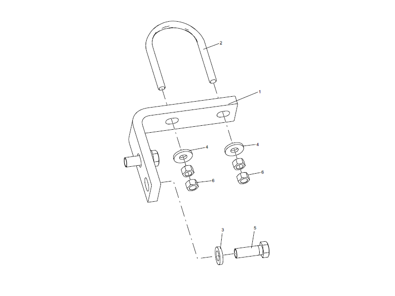 XCMG Pipe Clamp Assembly