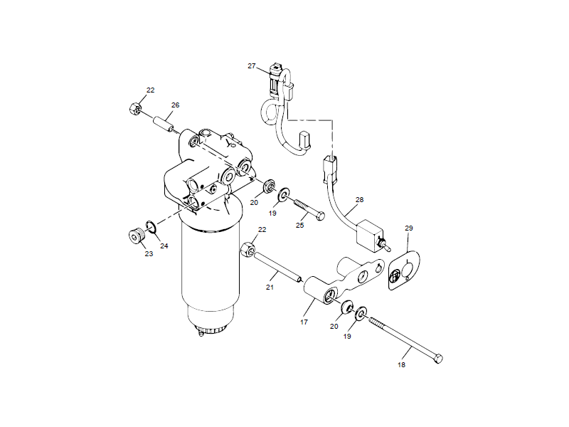 XCMG Pre-Fuel Filter Elememt