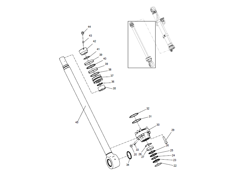 XCMG Right Boom Cylinder