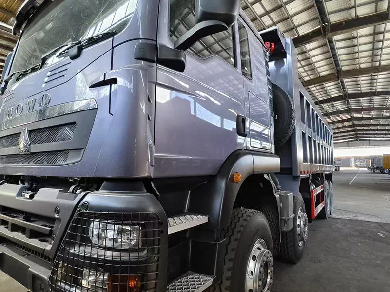 Uganda Howo 380 8×4 Dump Truck Interior and Controls