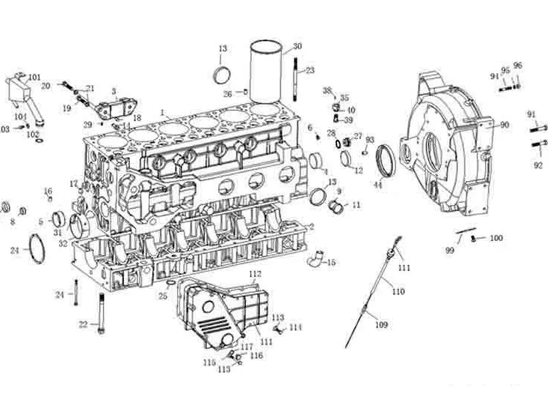 Mozambique Sinotruk WD615 Engine Component Set