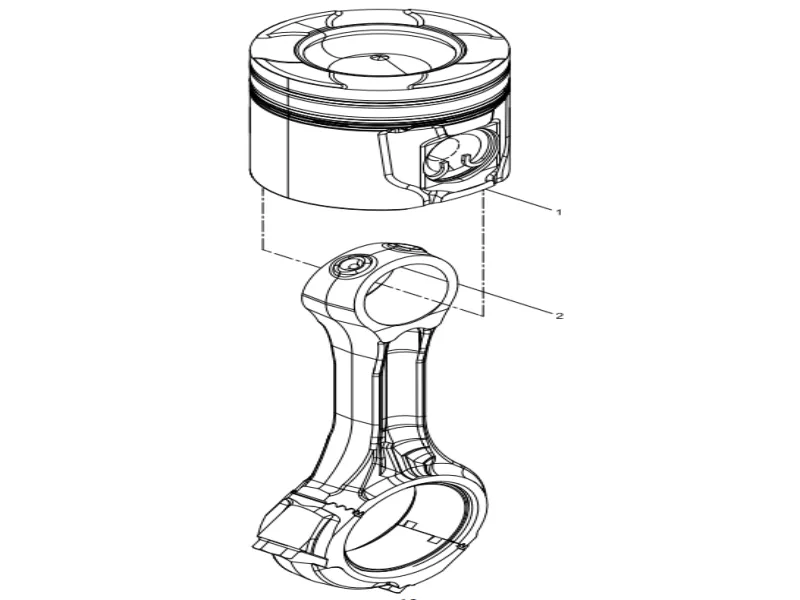 WEICHAI WP12 Connecting Rod and Piston Assembly