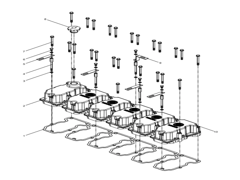 WEICHAI WP12 Cylinder Head Cover Assembly