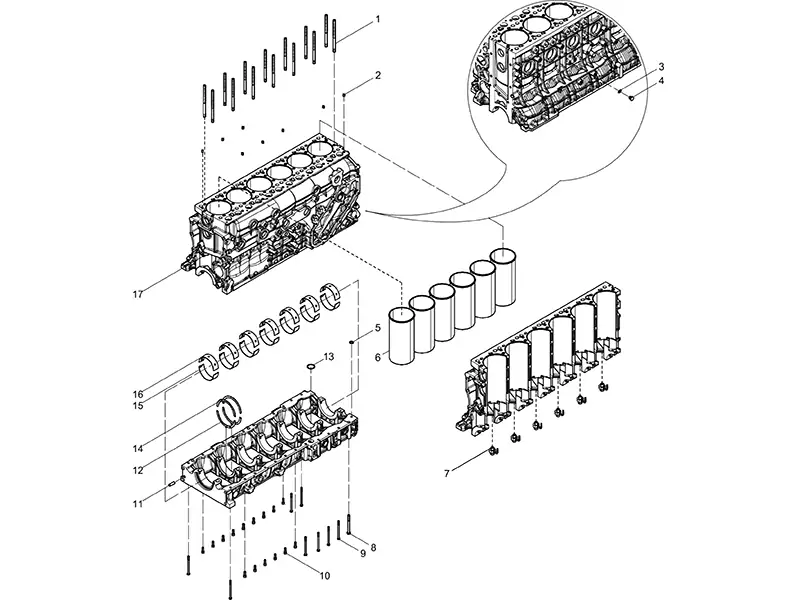 WEICHAI WP12 Engine Block Group