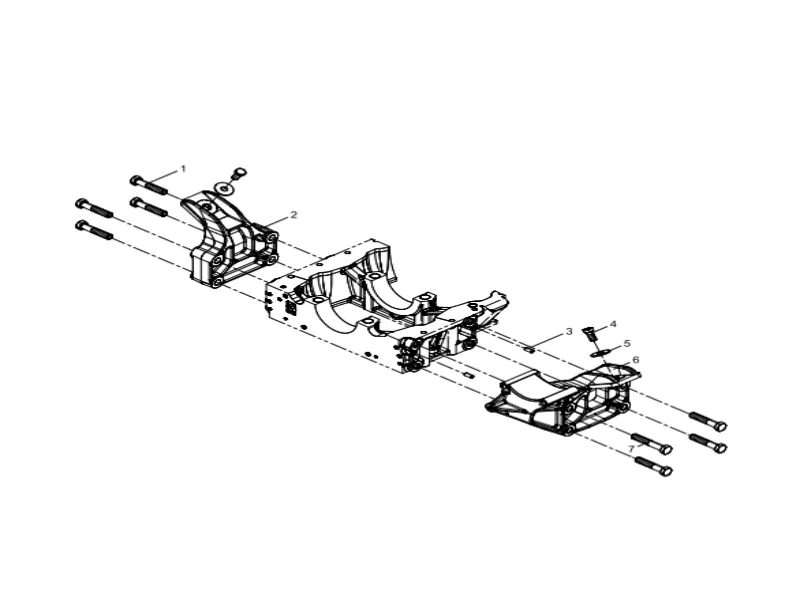 WEICHAI WP12 Engine Bracket Group