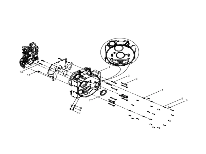 WEICHAI WP12 Flywheel Housing Group