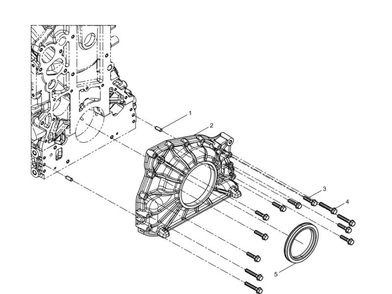WEICHAI WP12 Front Cover Assembly