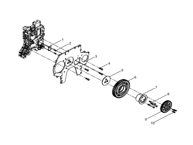 WEICHAI WP12 Gear Drive Assembly