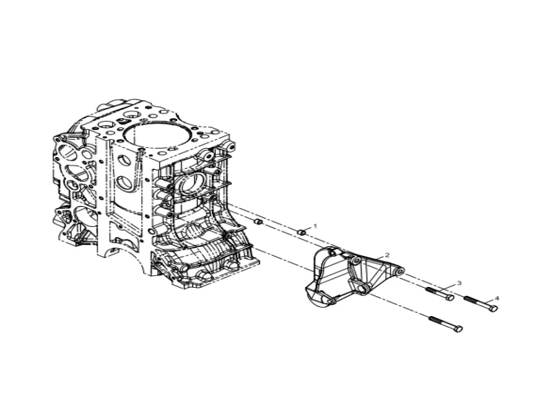 WEICHAI WP12 Generator Bracket Group