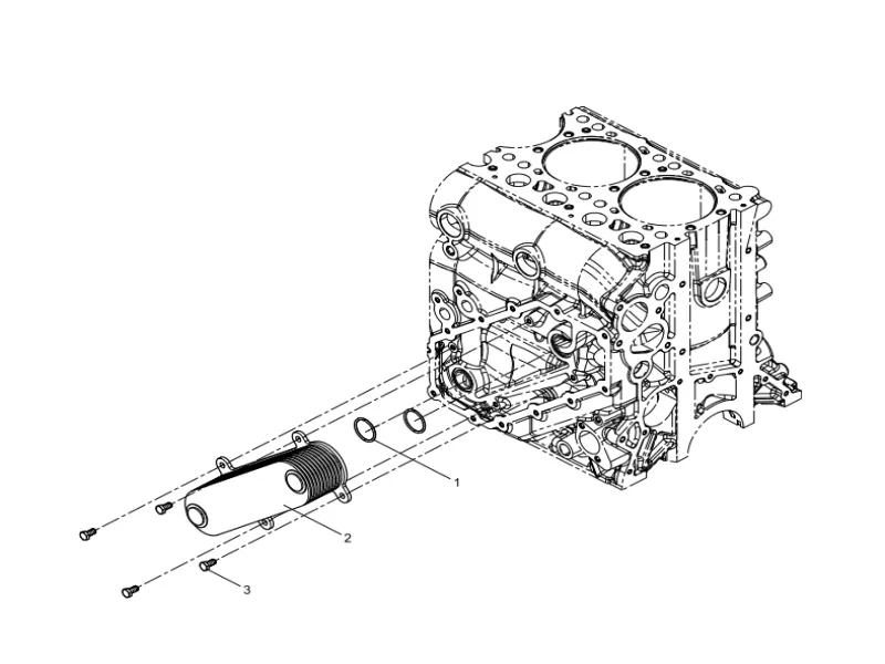 WEICHAI WP12 Oil Cooler Assembly