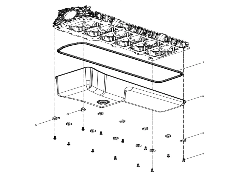 WEICHAI WP12 Oil Pan Group