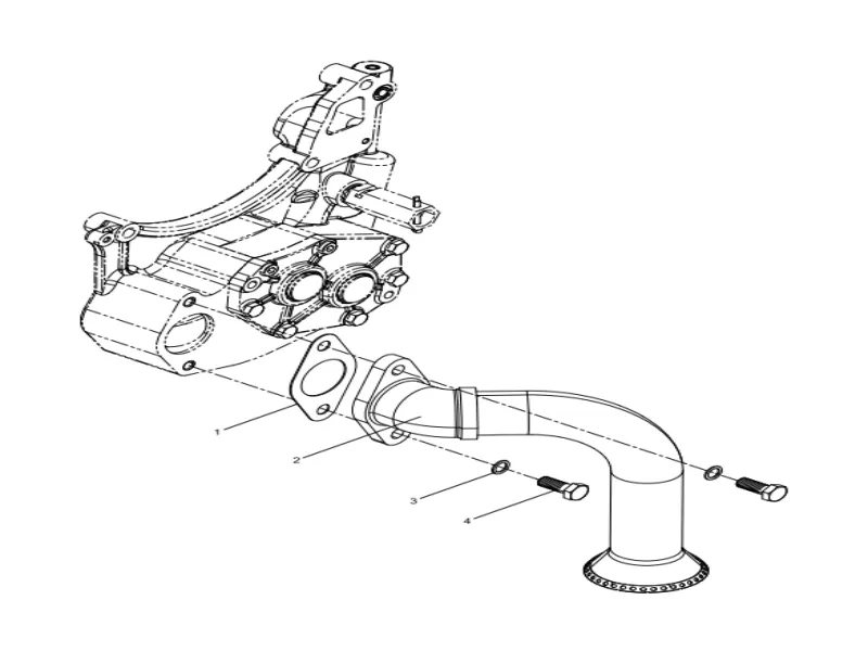 WEICHAI WP12 Oil Suction Strainer Group