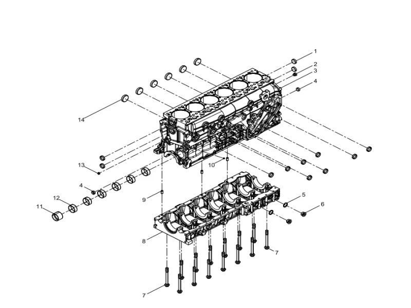 WEICHAI WP12 Pre-assembled Cylinder Block