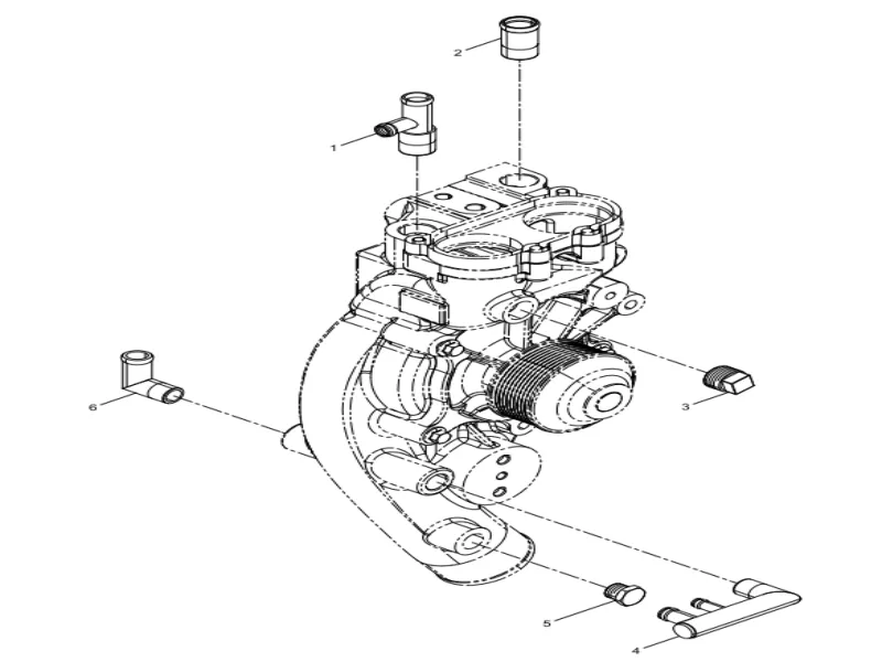 WEICHAI WP12 Water Pipe Connector Group