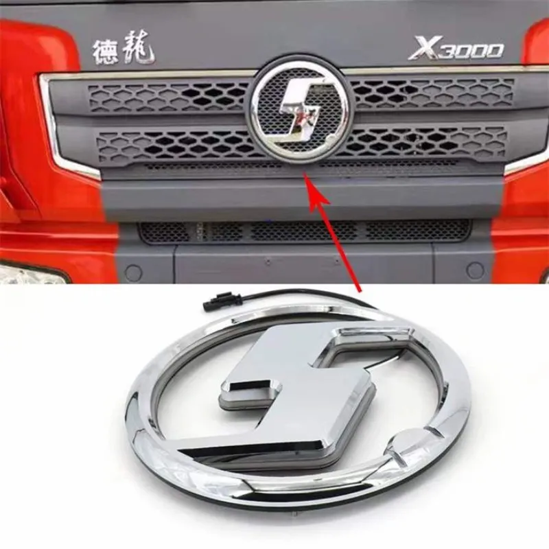 Shacman truck logo on steering wheel