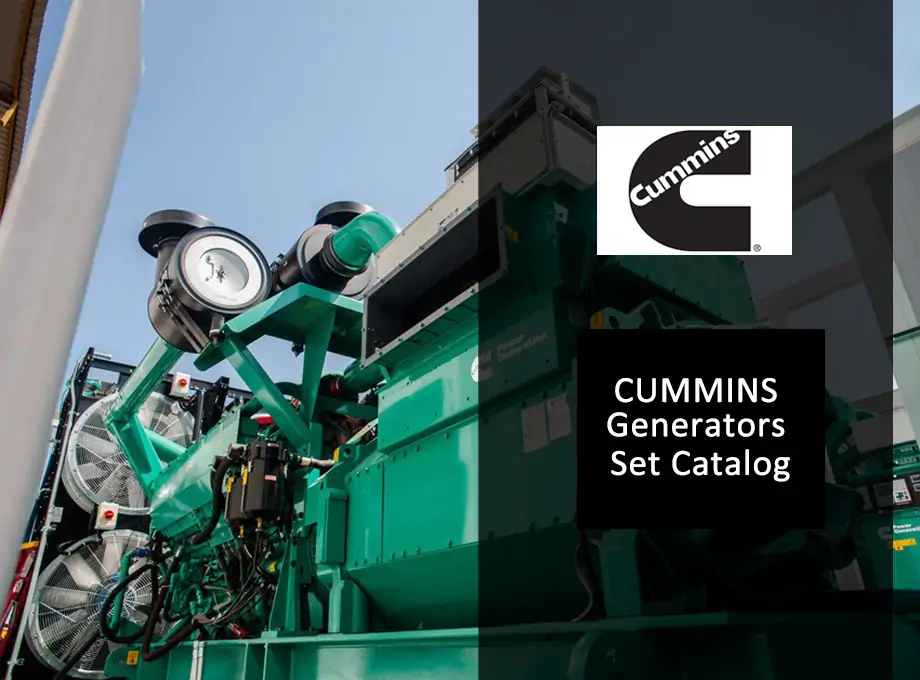 Cummins Generators Set Catalog