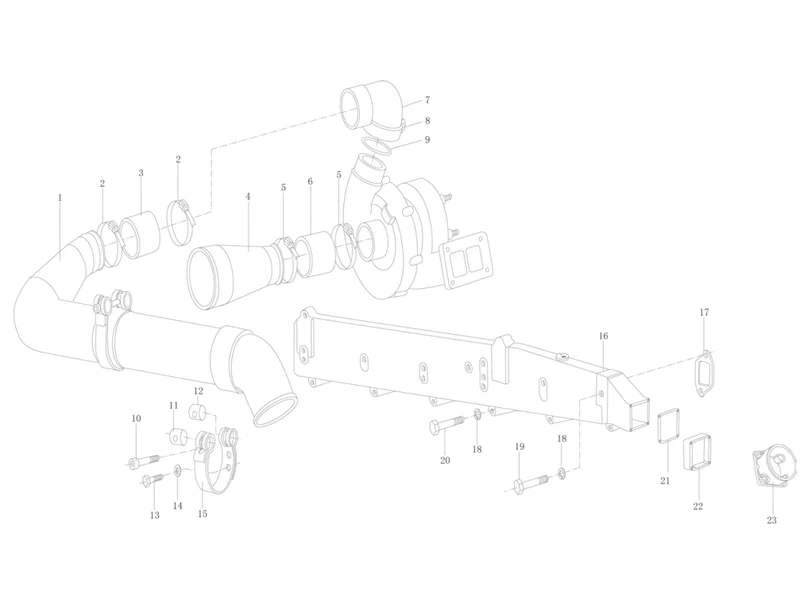 WEICHAI WP10 Engine Air Intake Exhaust Manifold - View 2