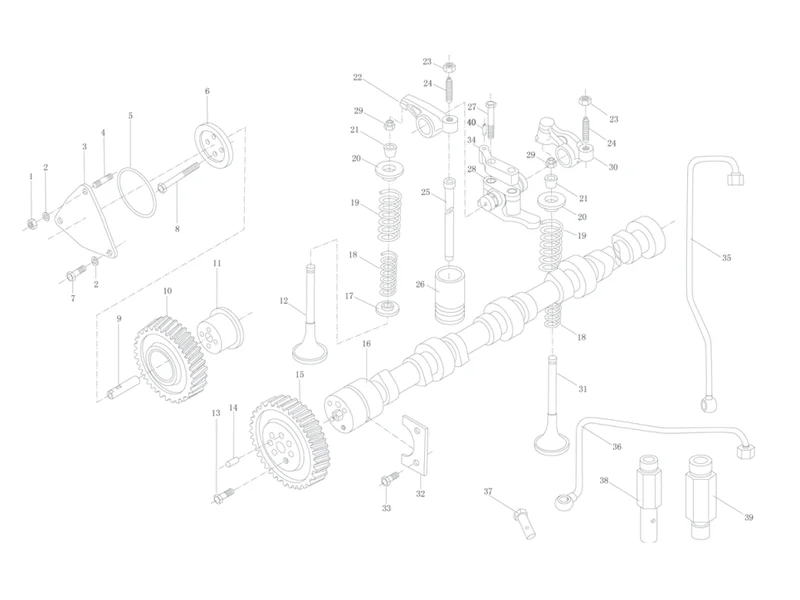 WEICHAI WP10 Engine Valve Distributing Mechanism