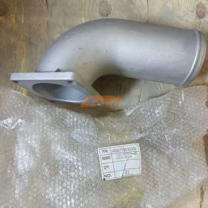 WG9719530316 Intercooler Outlet Cast Aluminum Pipe